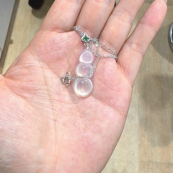 玛瑙/玉髓银S925镶嵌项链