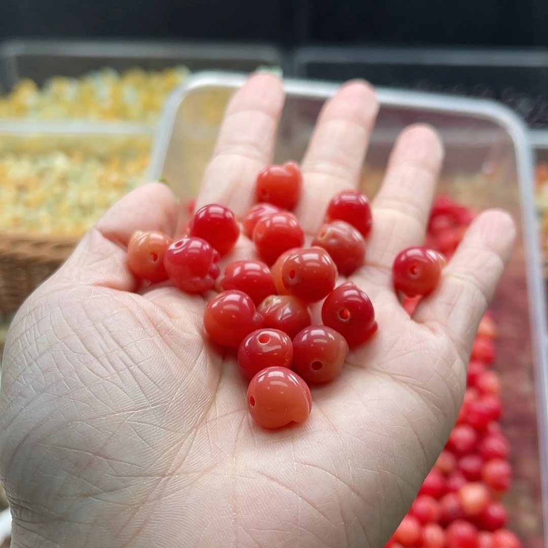 白玉菩提吊坠Z/12mm/10+10颗瑕