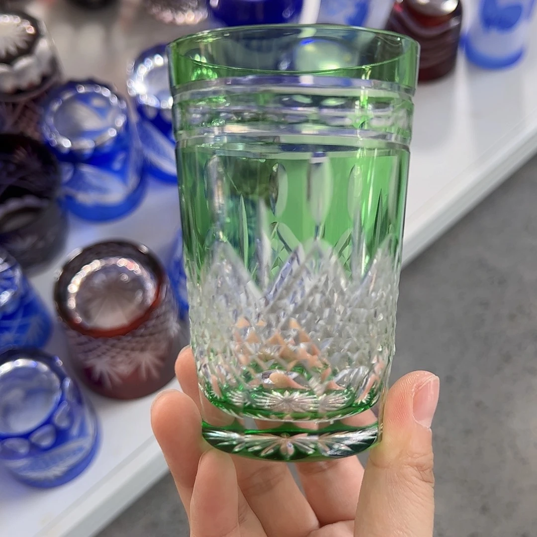 水晶玻璃高脚款微瑕一个