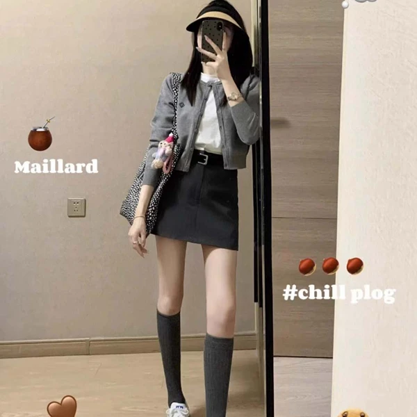 早秋穿搭一整套网红洋气炸街女装秋季裙子套装女爆款2025新款秋天