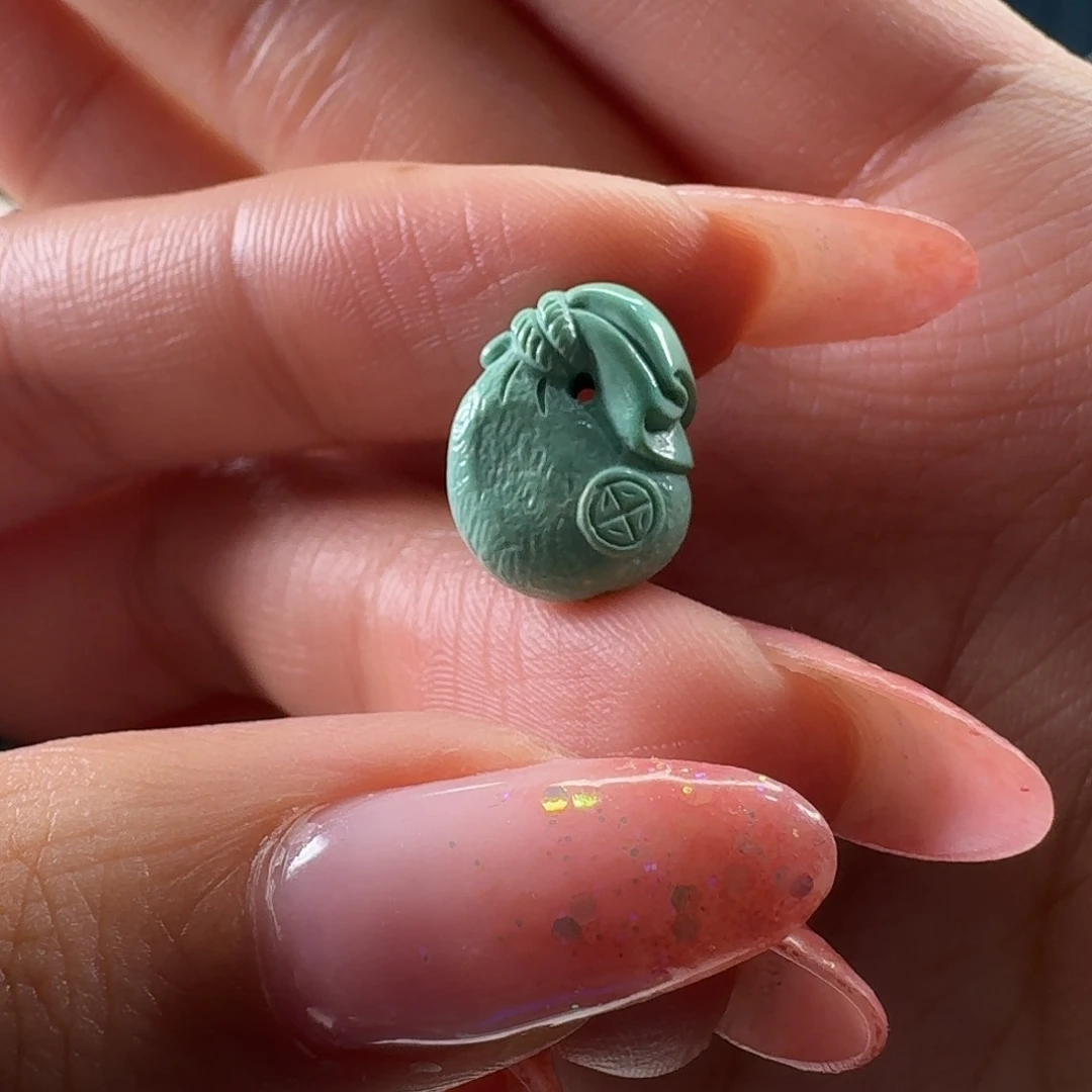 绿松石未镶嵌吊坠(不含链)钱袋子