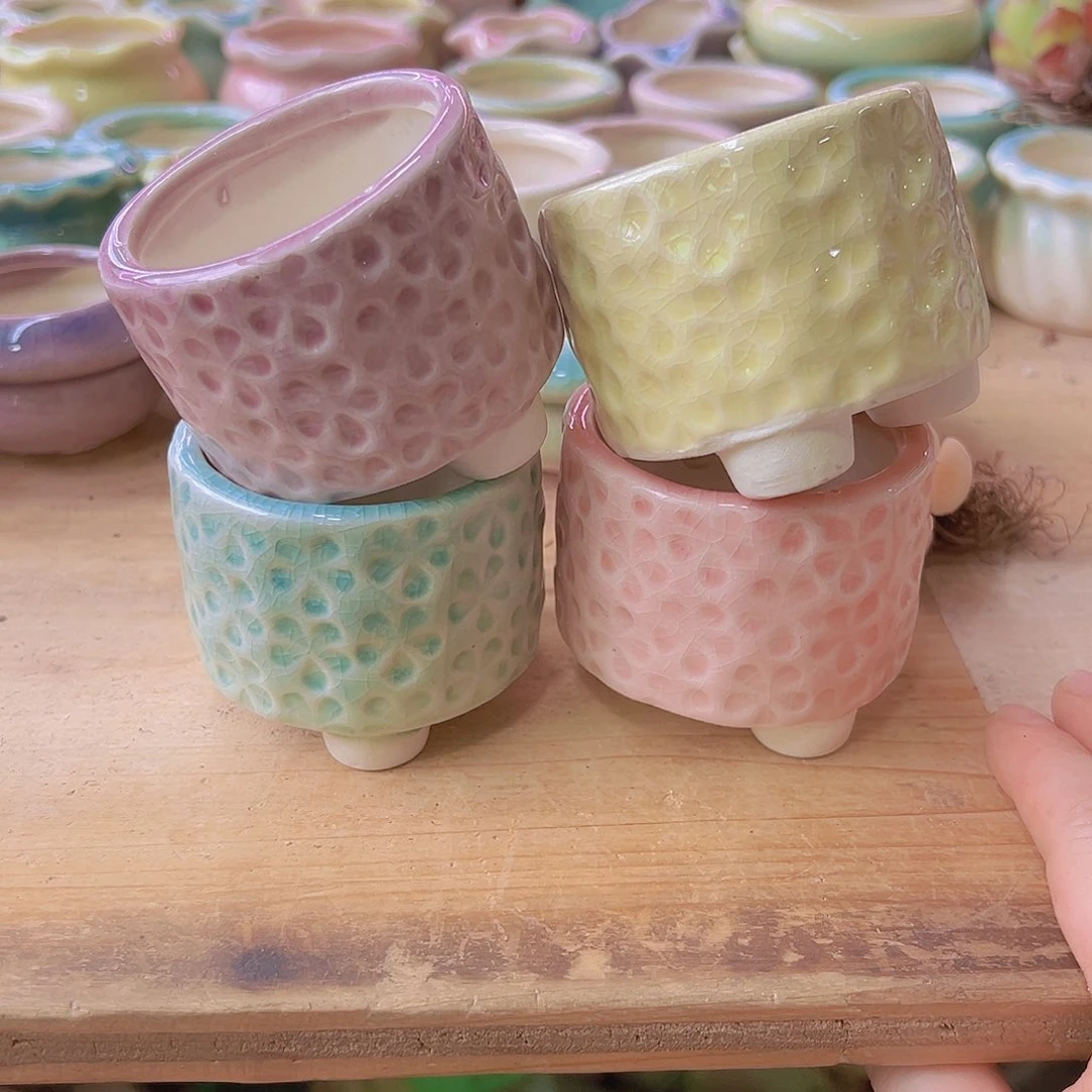 陶瓷花盆当场满12包邮