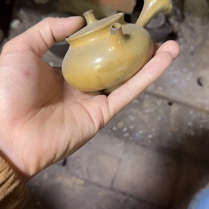 回***色紫砂茶壶坭兴陶龙窑柴烧