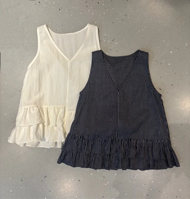 【门店同款】ENJOY夏季“都市漫游”韩系荷叶边上衣162798617