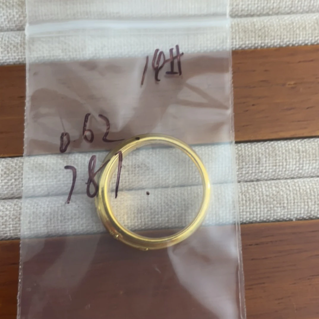 克重0.62 14号 星芒泥鳅背6D戒指 足金999