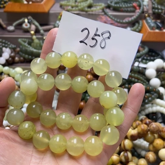 未镶嵌蛇纹石玉手链