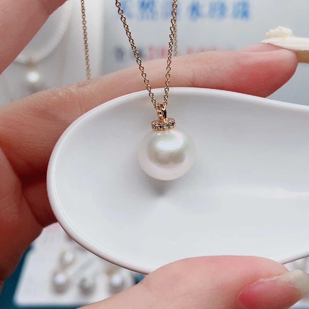 吊坠(赠链)银S925镶嵌淡水珍珠