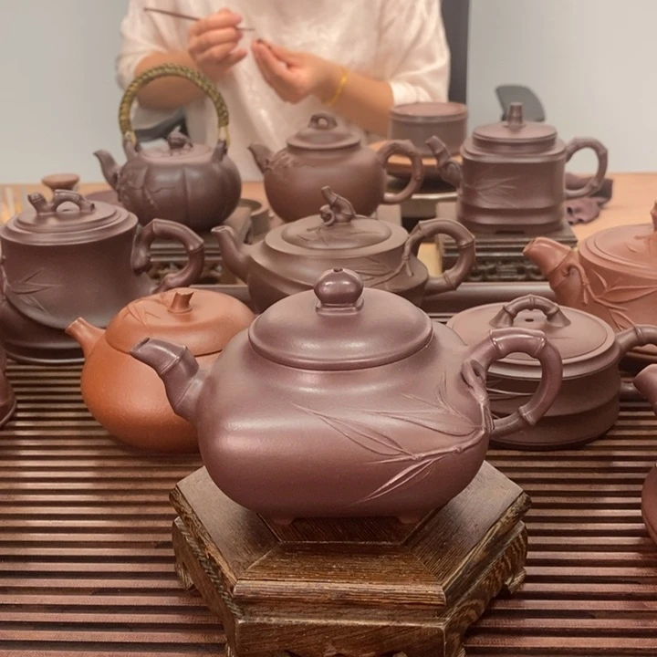 茶壶紫砂孤品放漏传炉老紫泥220毫升