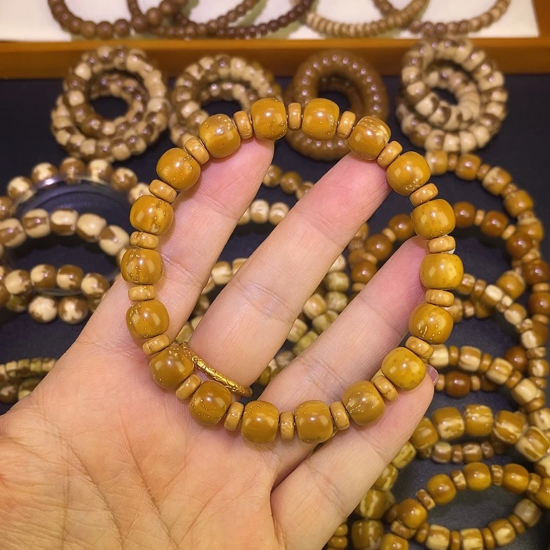 紫金鼠手串9.8多宝纯实心老型紫金鼠多宝手串