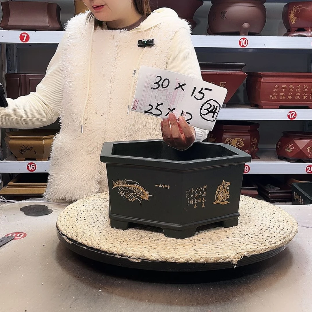 紫砂花盆紫砂花盆