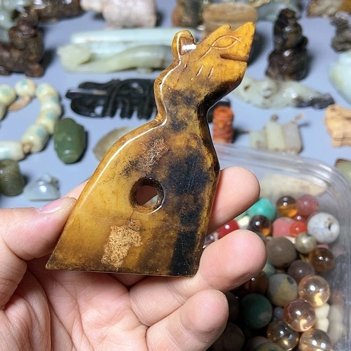 和田玉未镶嵌颈饰125