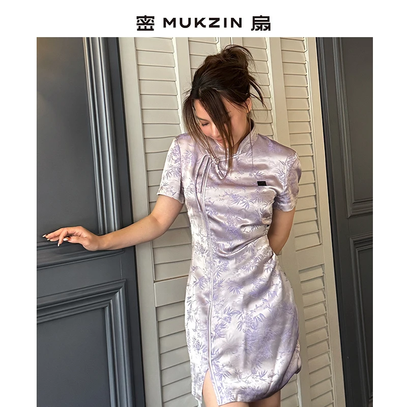 密扇专属「竹影」系列新中式旗袍上衣M252D30147901