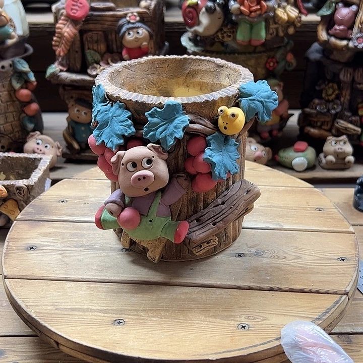 嘻哈多肉花盆百搭