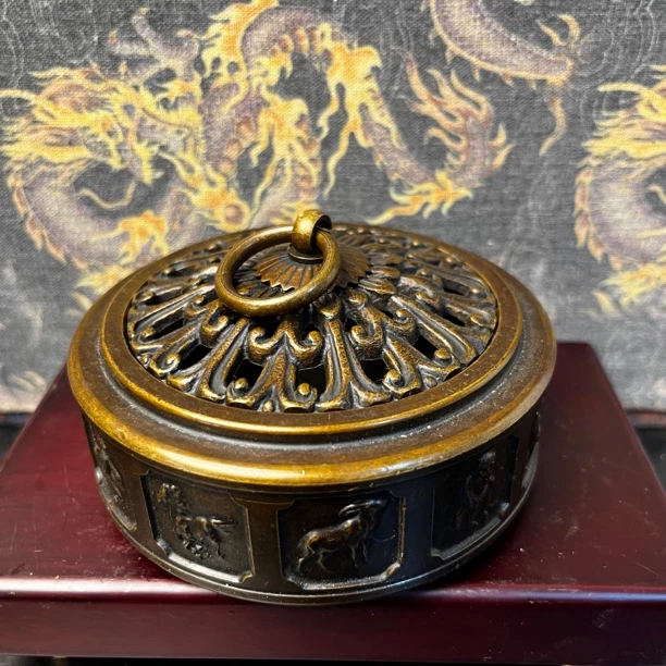 【闪购链接】风魔铜十二生肖香炉摆件