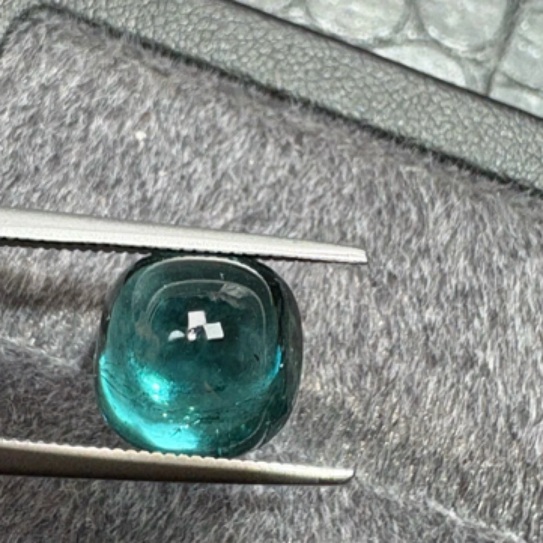 天然帕拉伊巴色拉贡碧玺糖搭5.46ct，尺寸：15ｍｍ＊１４．９