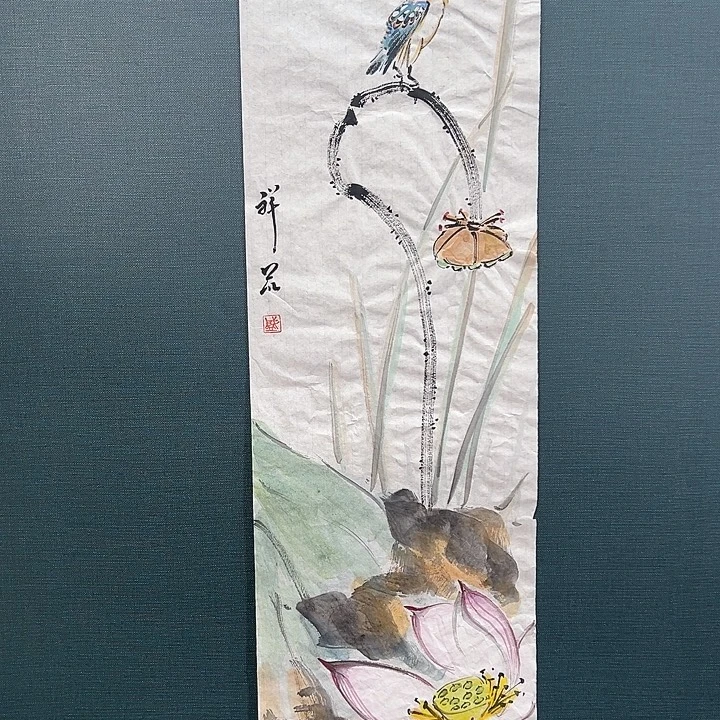 国画盛祥昆手绘花鸟作品