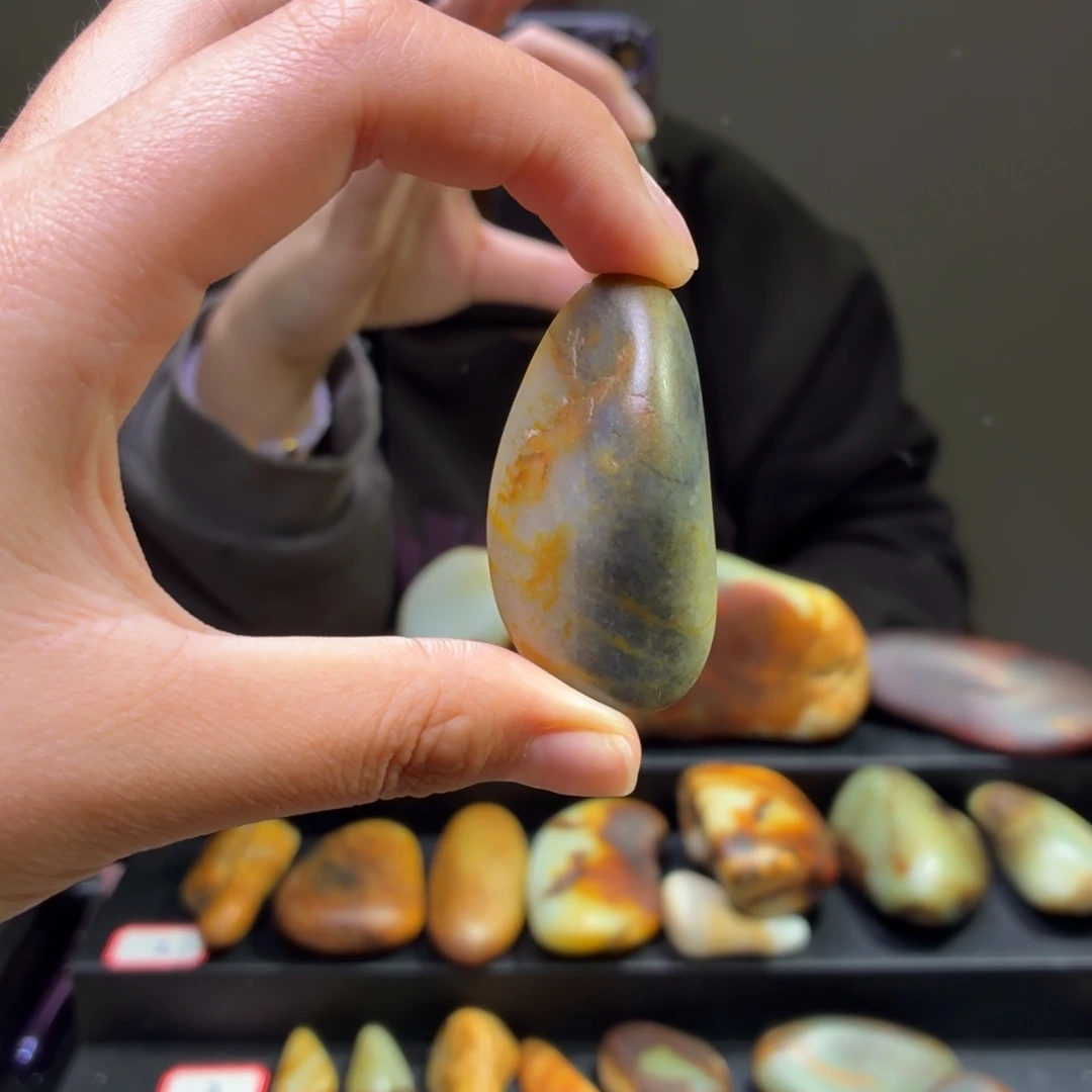 和田玉未镶嵌挂件35.3