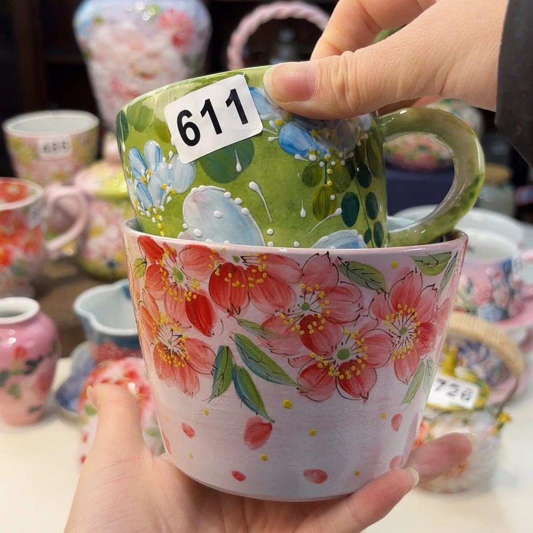 瓷片?****阳景德镇手绘高温釉下彩陶瓷茶具