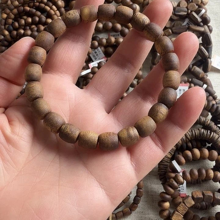 沉香碎屑沉香卡8鼓珠单圈6克➕多样发其一