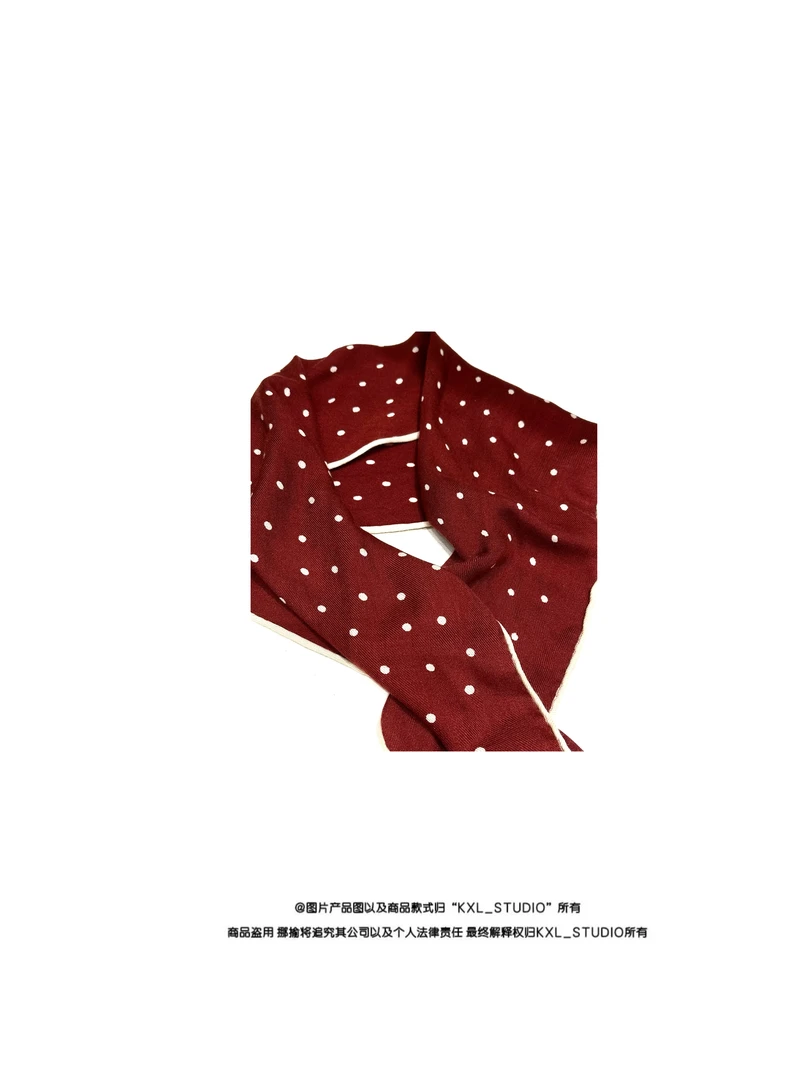 KXL-STUDIO【KELE精选】波点丝毛丝巾50764