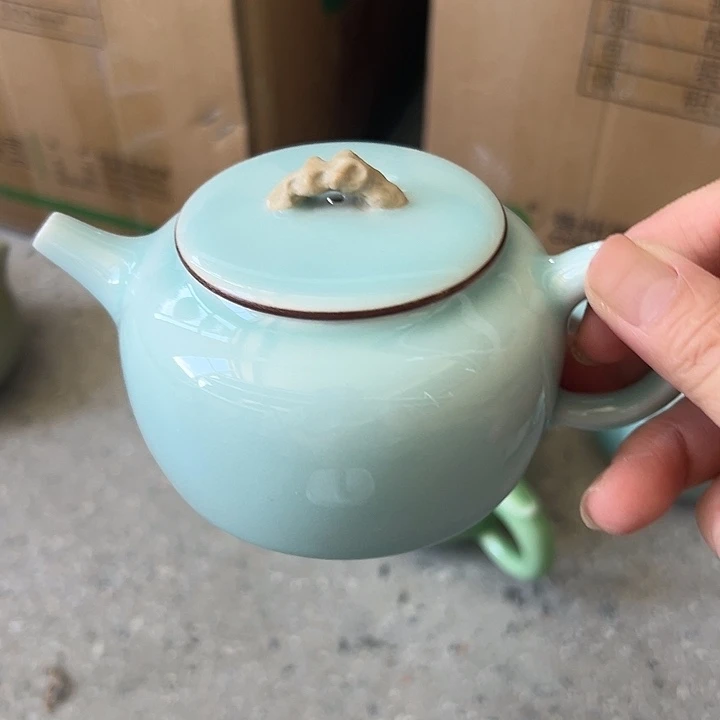 龙泉云间青瓷小米茶器