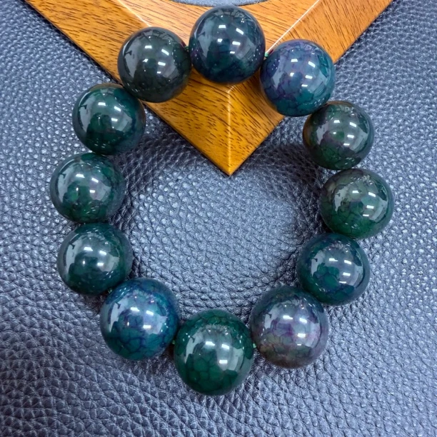 天然珠宝时尚百搭冰清紫龙鳞卡20手串（多样性拍一发一）