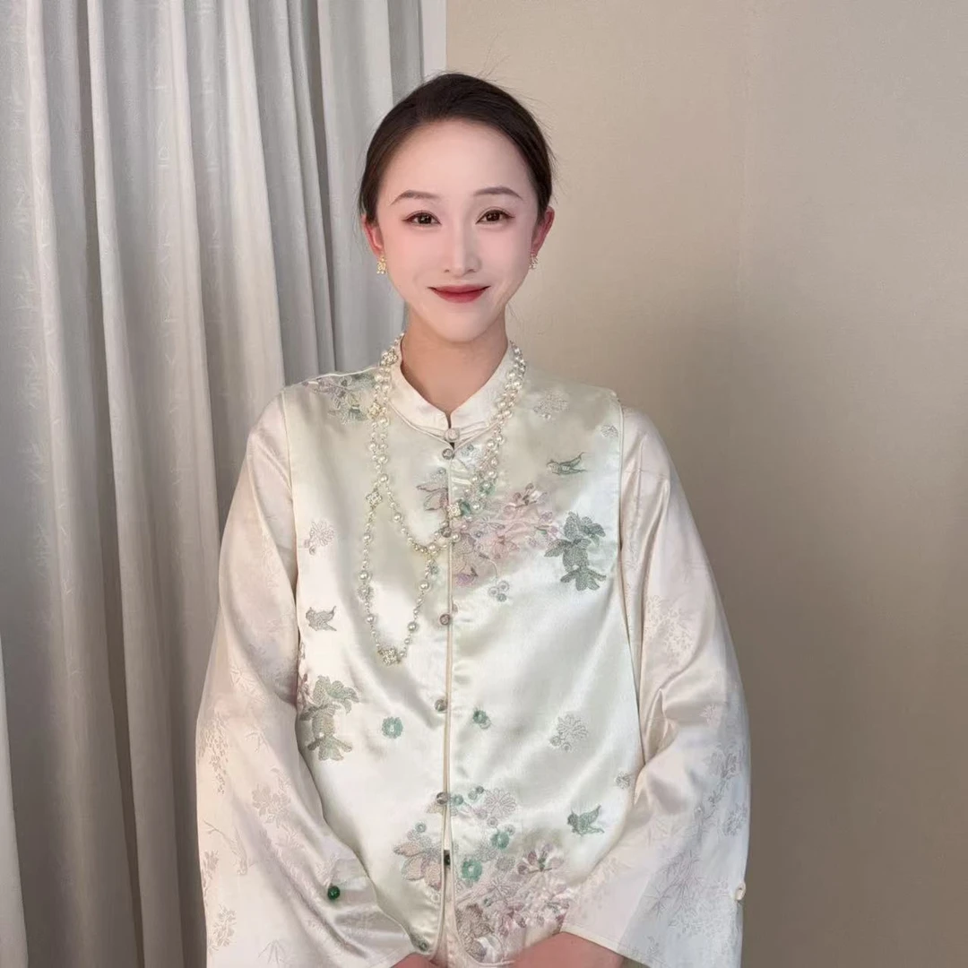 【春悦】2025新款新中式国风宋锦马甲YW3