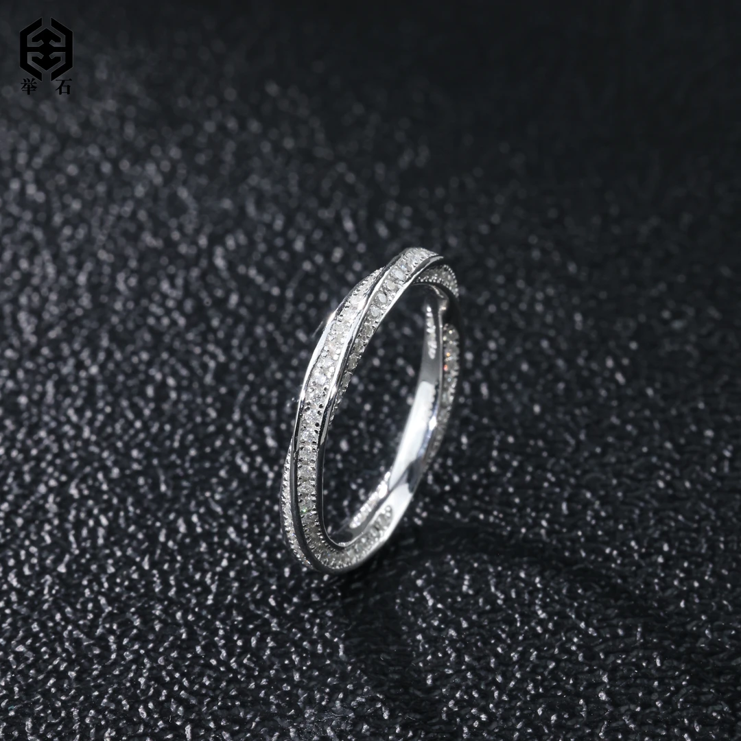 925银莫桑石银制品 【举石】X0513-9819-136莫桑钻戒指（一件/自选）M