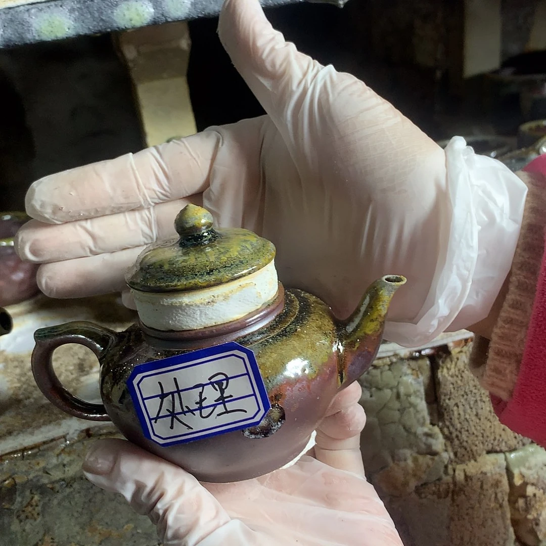 紫砂茶壶纯自然柴烧