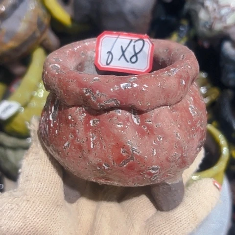 粗陶花盆手工花盆制作