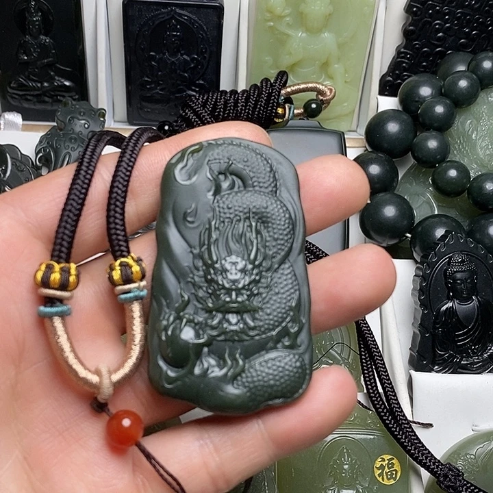 和田玉（青玉）未镶嵌颈饰