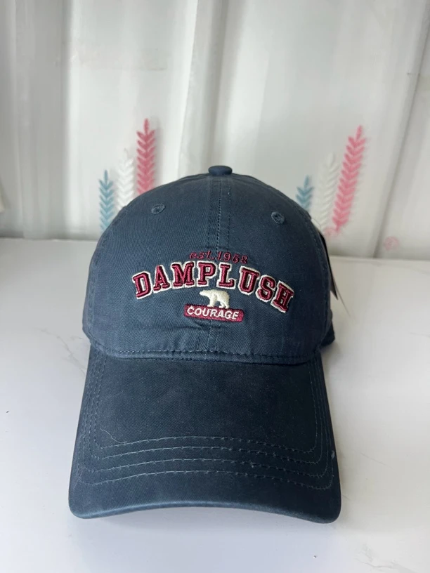 [大头围必备]加深顶显脸小帽子软顶北极熊字母刺绣户外休闲经典