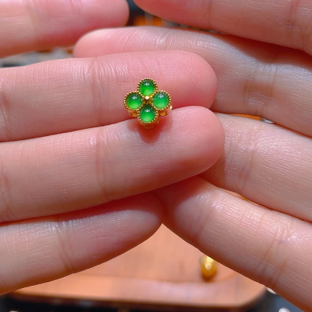 翡翠银S925镶嵌吊坠(不含链)