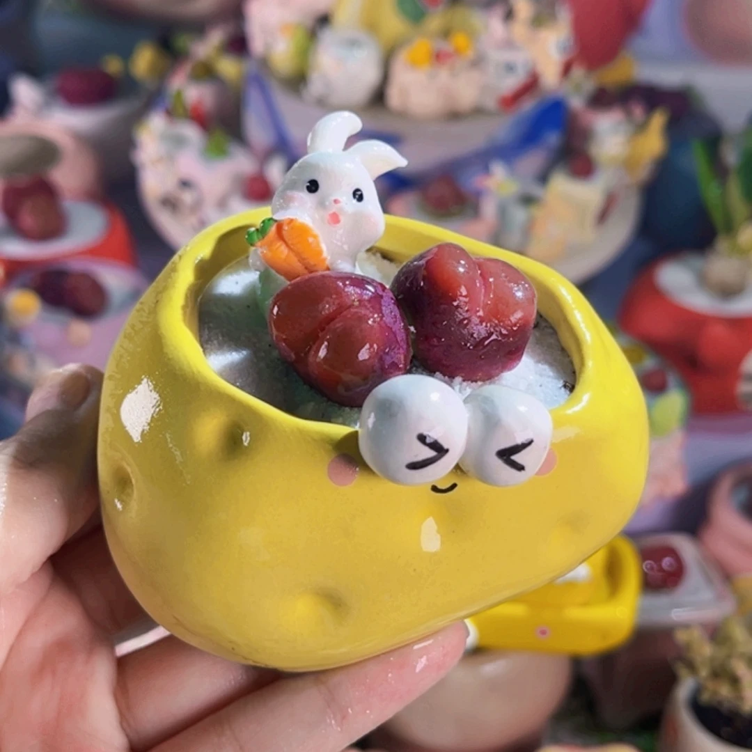 026毛汉尼手工盆连盆带土包邮