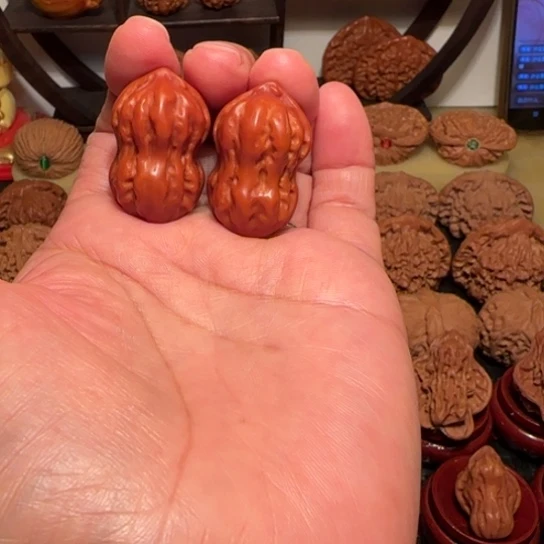 文玩核桃把件沙****1花生