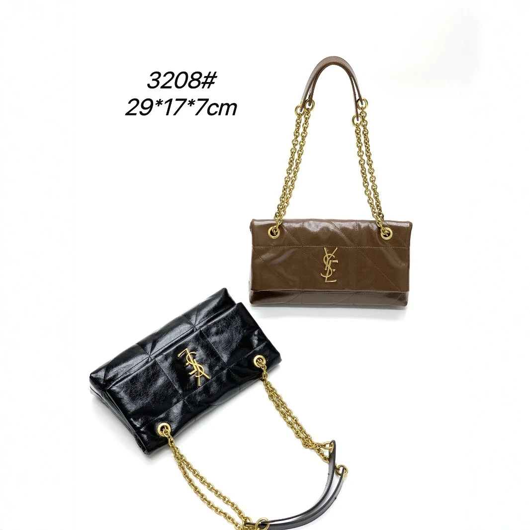 香港正品链条欧美复古菱格链条包腋下包可折叠时尚百搭女士秋冬季