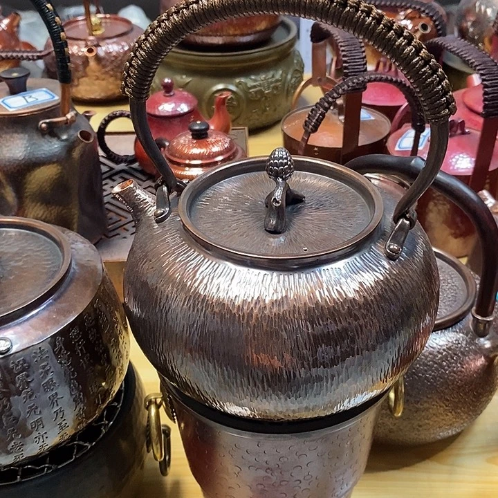 手工制作紫铜铜盘