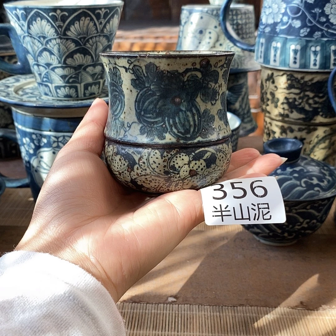 手工手绘青花高温陶瓷
