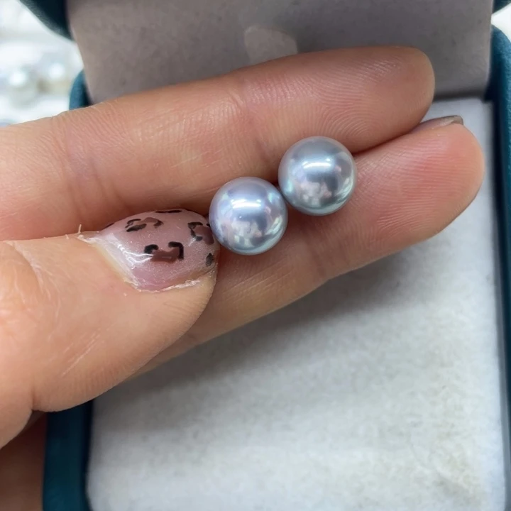 海水珍珠耳饰18K金镶嵌