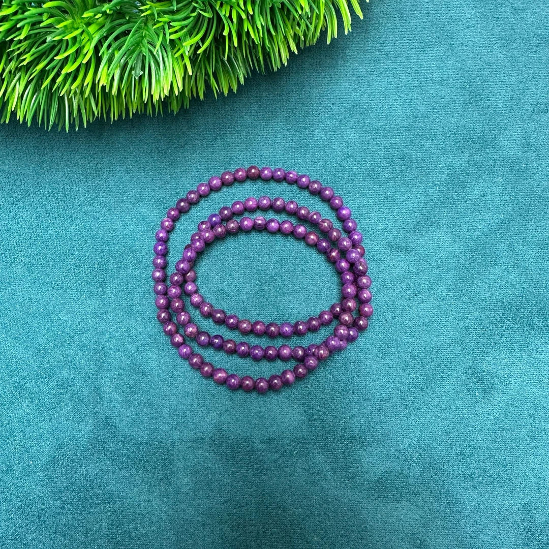 YS0087   SJL紫三圈圆珠手链时尚百搭