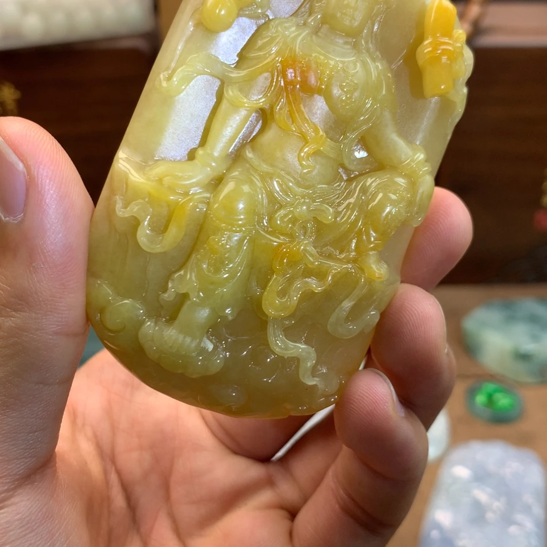 未镶嵌定制翡翠翡翠雕刻件