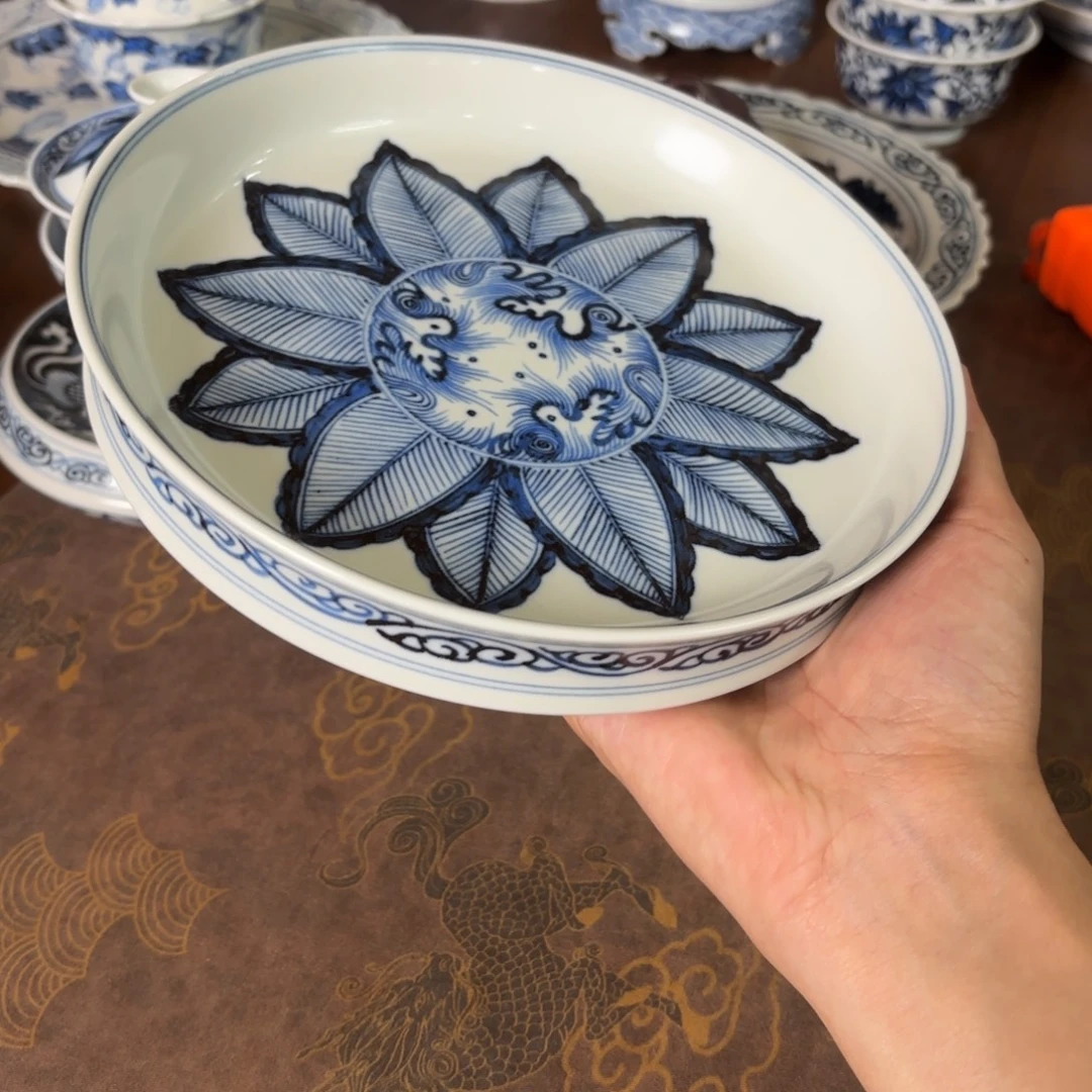 摆件景德镇手绘茶器微瑕
