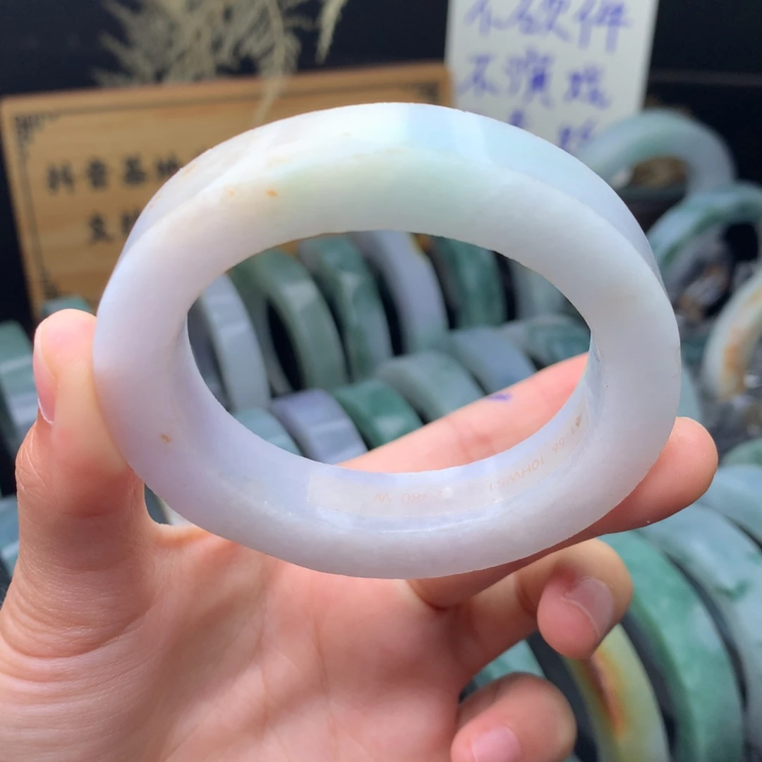 定制翡翠未镶嵌手镯定制不退不换