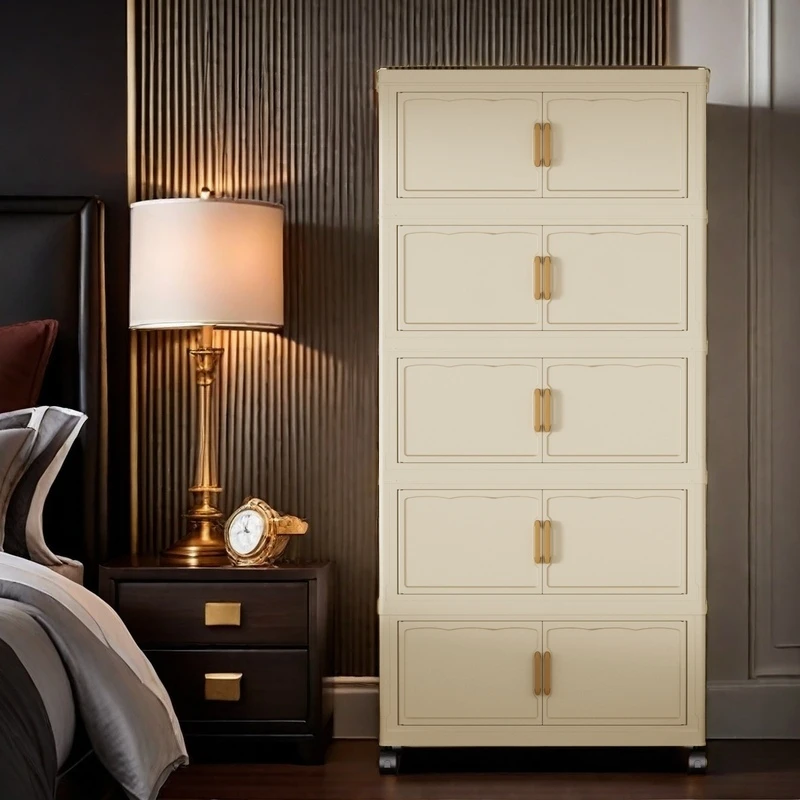 【【拍三层发四层 拍四层发五层】折叠式儿童衣柜收纳柜卧室收纳箱