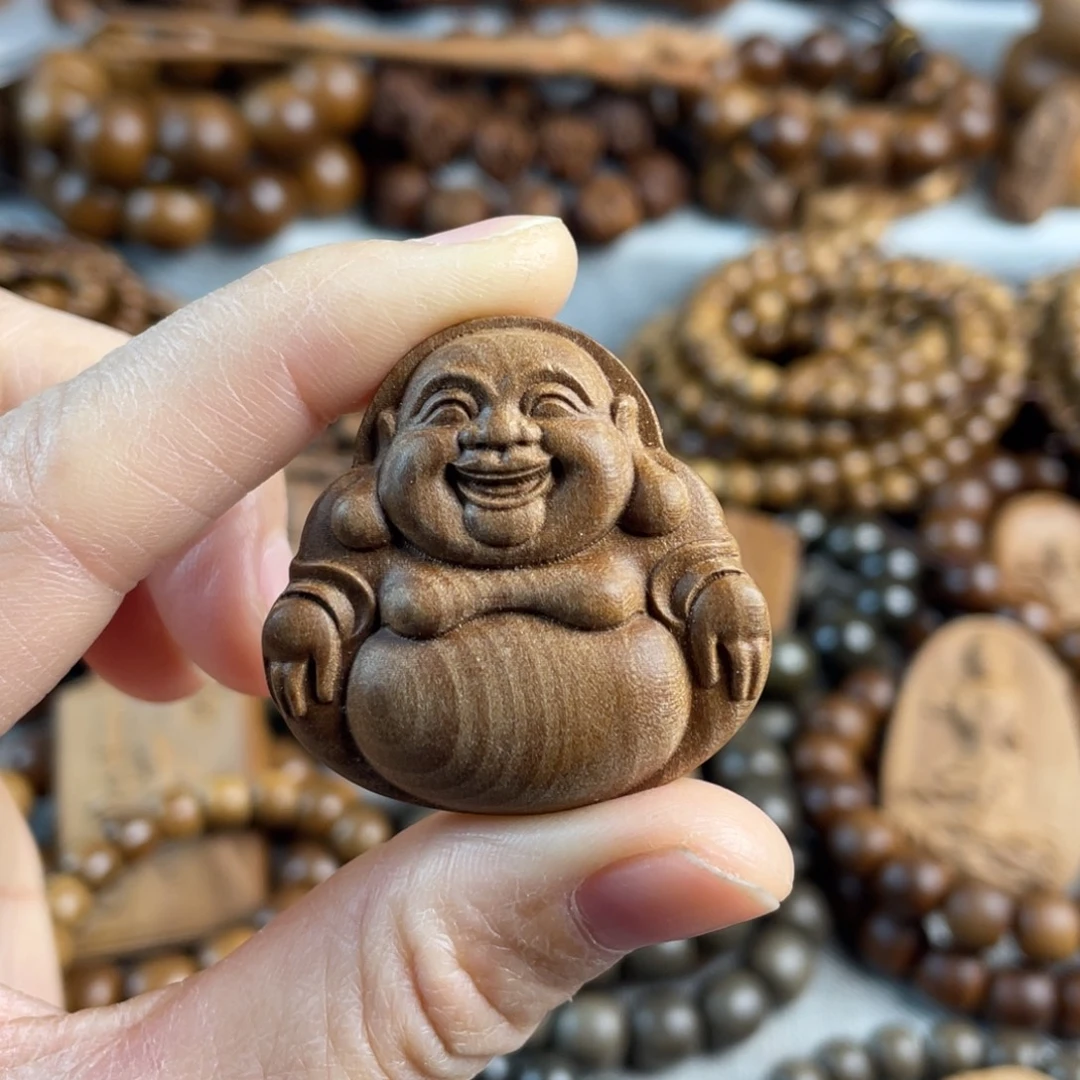 檀香木老山檀香阿弥吊坠