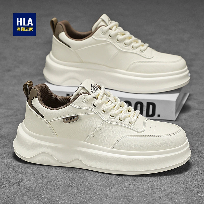 HLA/海澜之家 2025秋季新款爆款男鞋板鞋HAABXM3ECM575