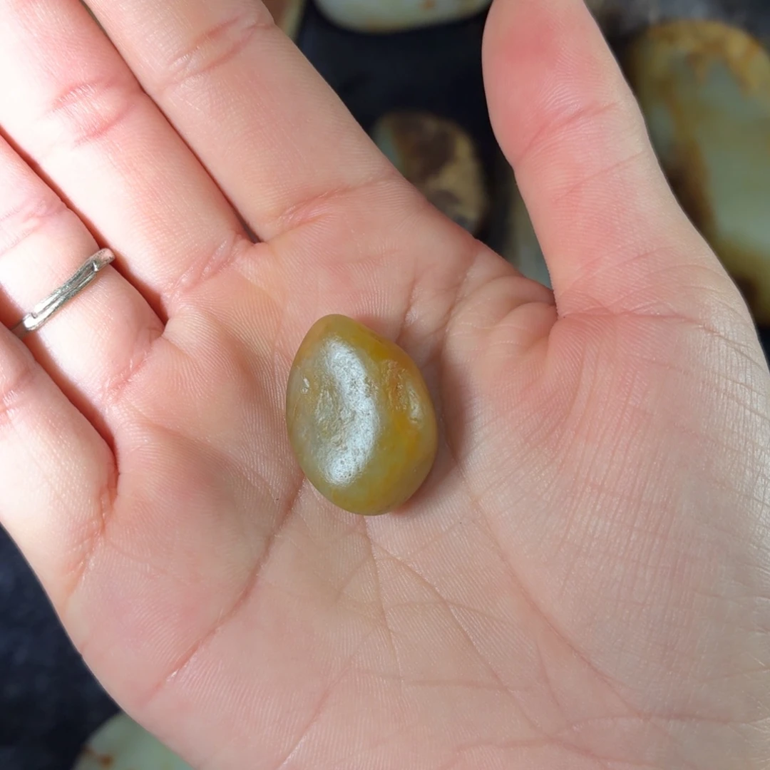 和田玉未镶嵌挂件8.5