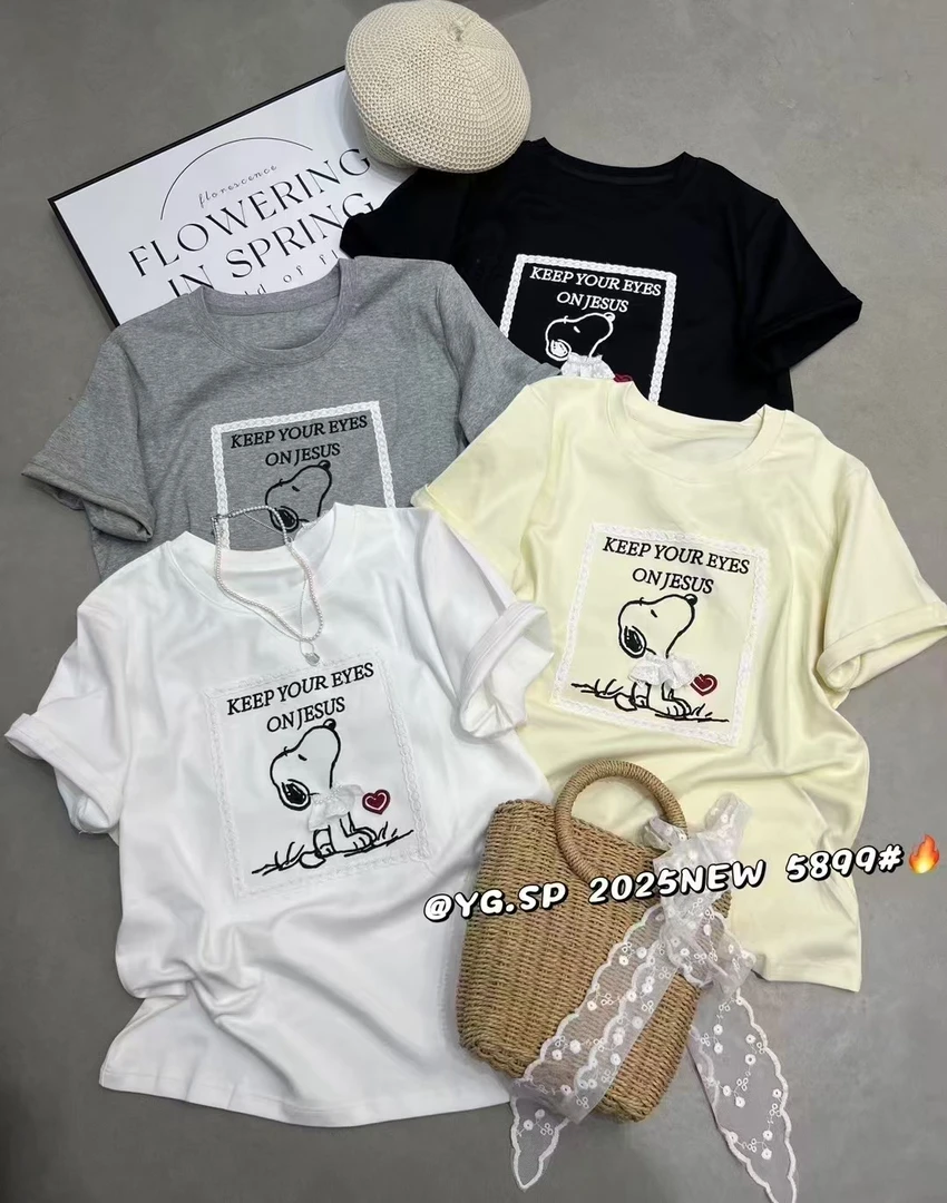 新款夏款小狗短袖772