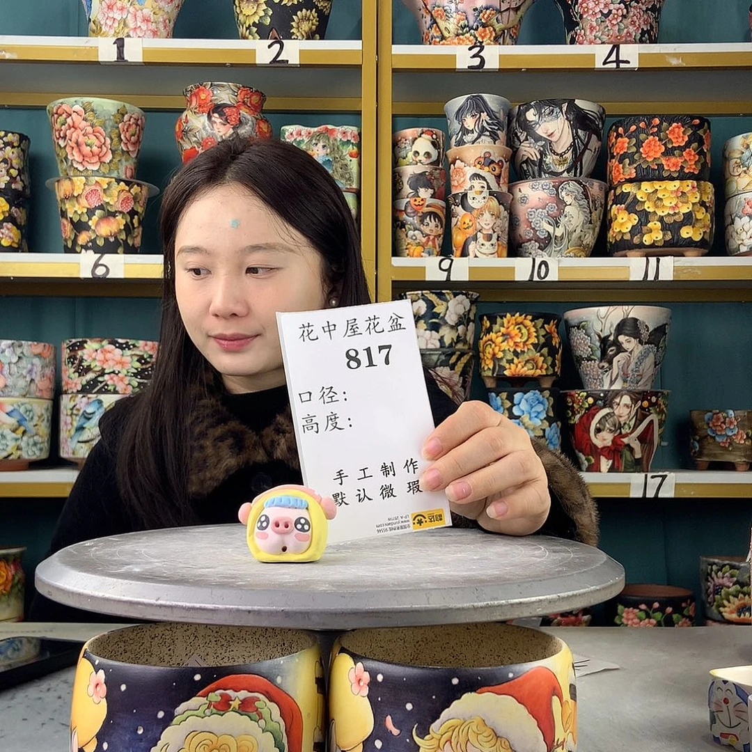 绾***妤陶景德镇手工花盆817