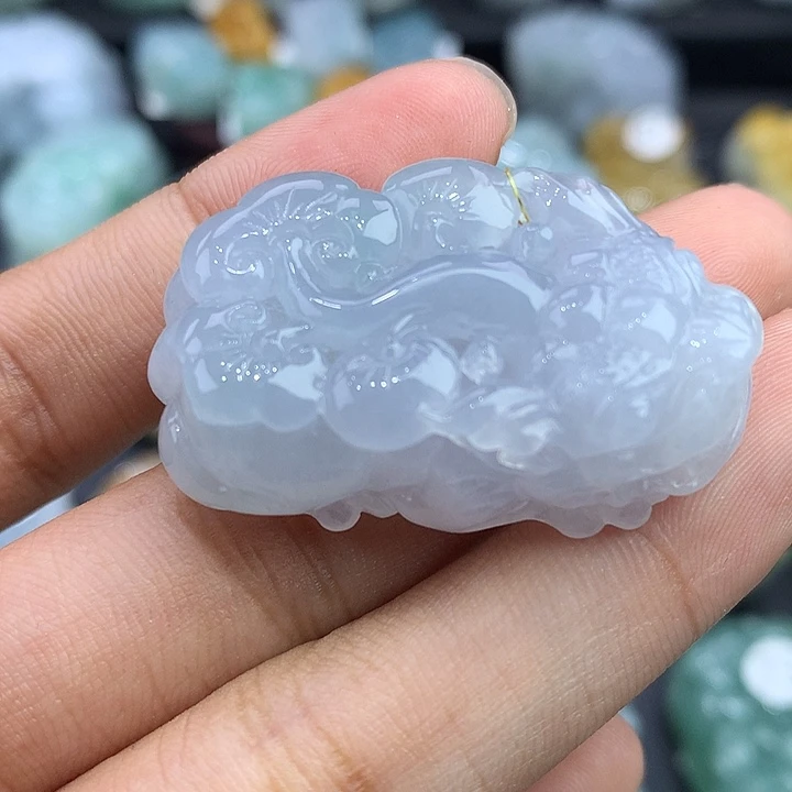 颈饰未镶嵌翡翠天然缅甸翡翠
